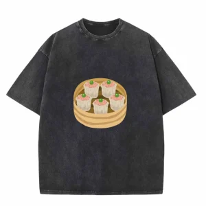 Women's Retro Crew Neck Short Sleeve T-Shirt - Shaomai