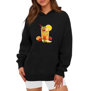 Women's Hooded Pocket Sweatshirt - Juice