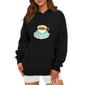 Women's Hooded Pocket Sweatshirt - Tea
